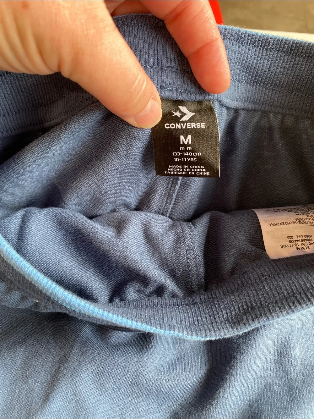 Converse Girls Shorts with Light Blue Trim. NWT